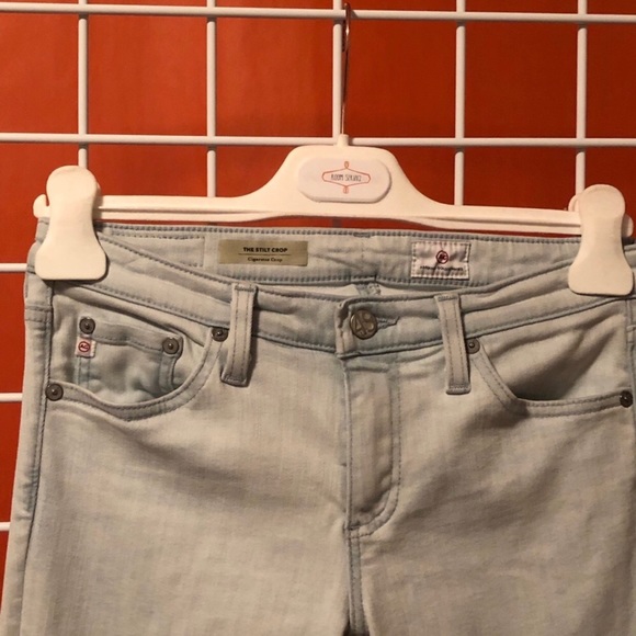 ⬇️$30 AG The Slit Cigarette Crop skinny Jean - Picture 4 of 5